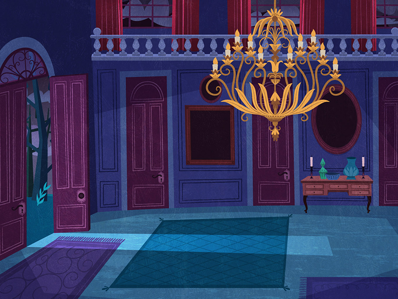 Background detail house serie animation background