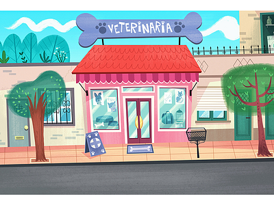 Concept background petshop