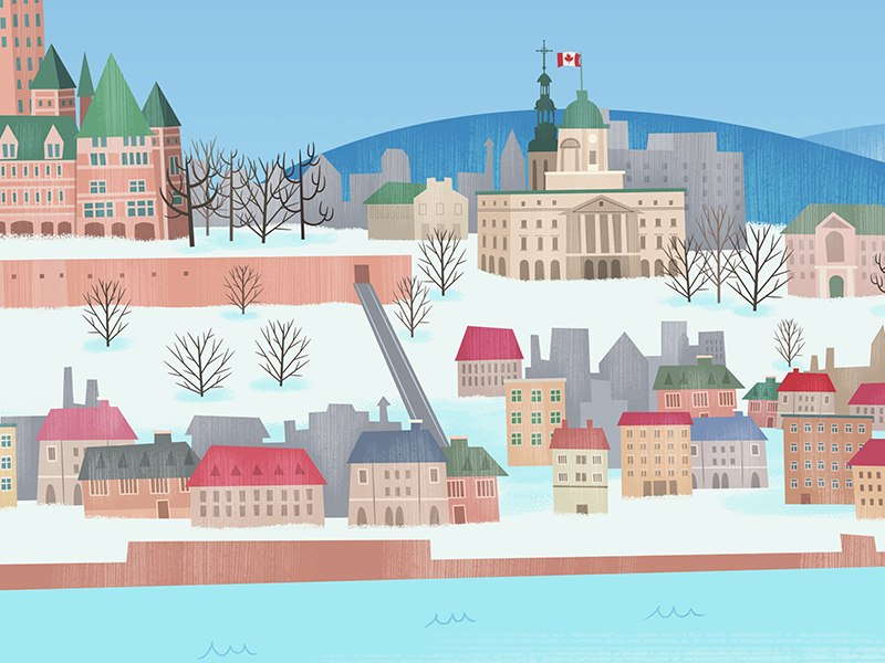 Background Canada countries concept cartoon serie animation background