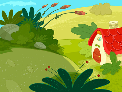 Background for a tale animation background cartoon childrenillustration tale