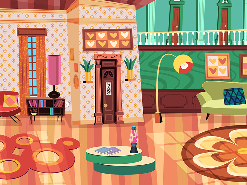 Another Background for the Serie "Ciro Todorov" 70´ serie fondosparaanimacion dibujosanimados cartoon background animation animacion 2d