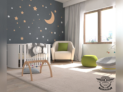 Babyroom 3d 3dmax babyroom draw render