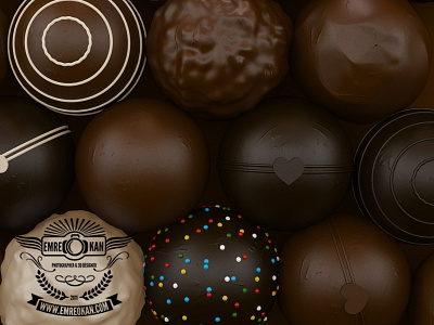 Chocolate 3d cg chocolate draw food render