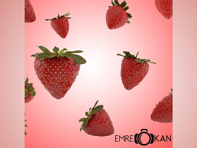 Strawberry 3d 3dsmax cg draw food fruit render strawberry vray