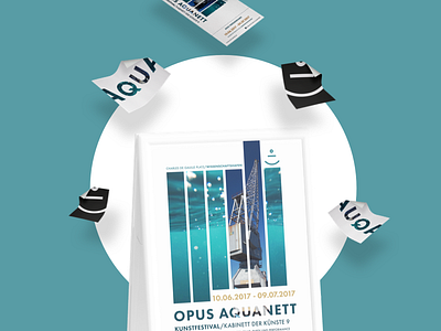 Opus Aquanett Branding art branding flyer identity logo poster typo typography work