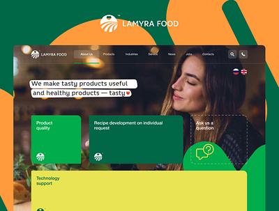 LAMYRA FOOD agriculture belarus figma food webdesign