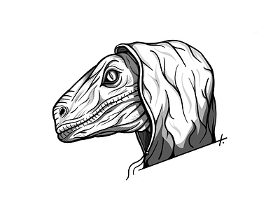 RapRaptor 2d cartoon character debut design digital dino dinosaur drawing dribble flat illustration llustrator new procreate series sketch