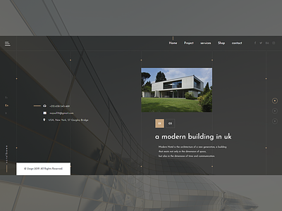 Architectural Design Websites adob xd adobe photoshop css 3 html 5