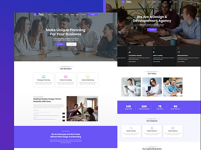 Tala- Business & Digital Agency Template agency agency branding agency landing page bootstrap css enavto html javascript themeforest