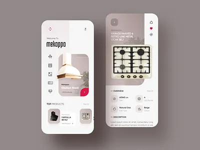 Mekappa Appliances Home Ui Design app app design appliances design hood shop trend ui uidesign uiux uxui