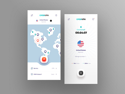 OPENVPN App Ui Design