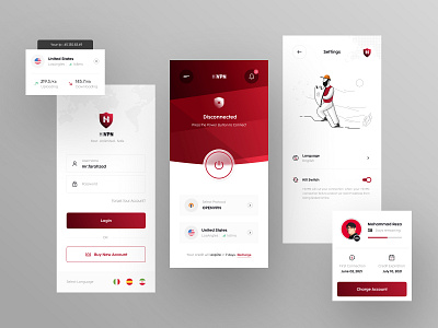 HiVPN App Ui Design