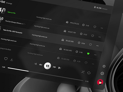 Spotify Now Playing Redesigned by George B on Dribbble