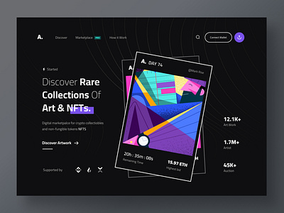 NFT LandingPage - Dark Version🔥🤘