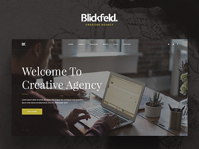Blickfeld - Creative Agency agency creative muse template ui web web design website