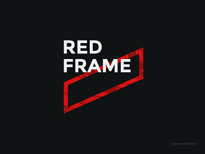 Logo Red Frame frame logo monogram red type typography