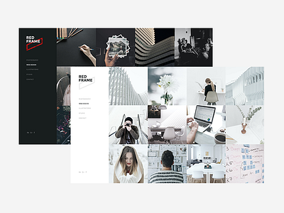 Red Frame - Portfolio creative muse portfolio template ui web web design website