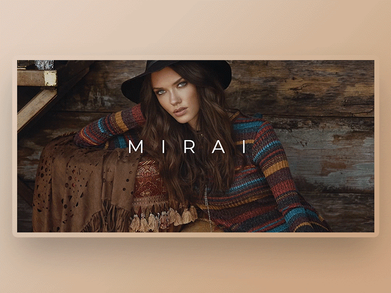 Mirai - Portfolio creative muse portfolio template ui web web design webdesign website