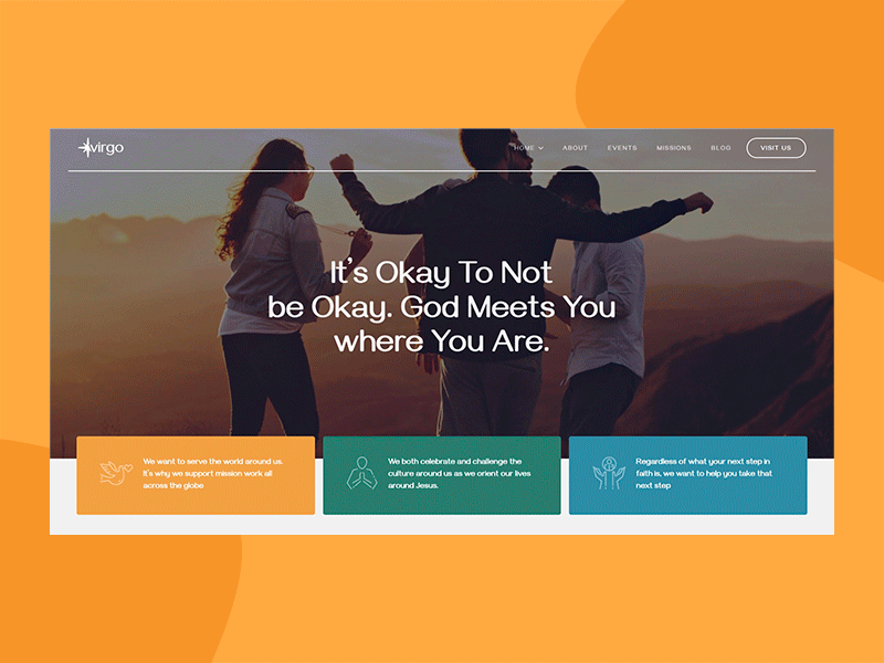 Virgo – Religion Website Template religion template ui web web design webdesign webflow website