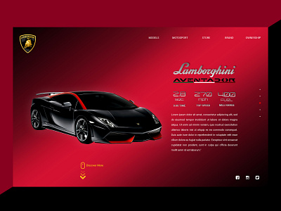 Sportscar info Landing Page