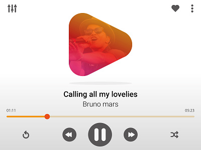 Now Playing Music Player Concept