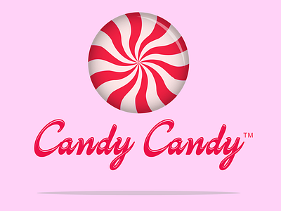 Candy candy branding concept logo glossy logo logo design logotype product branding product logo simple design