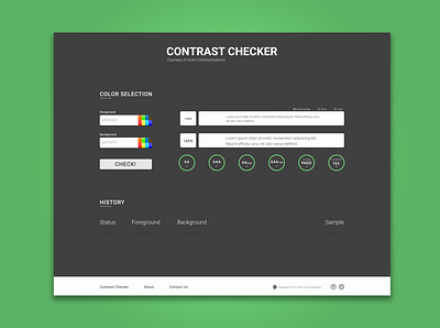 Redesign - Website Contrast Checker redesign ui uidesign ux uxui