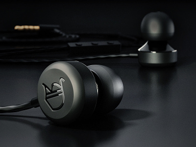 Earphone low key render 3d earphones lowkey render shiny specular studio