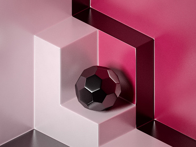 Soccer 3d ball colour palette render soccer symmetrical