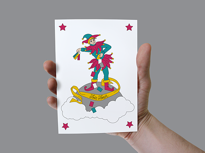 Jola Joker gift card for clients card gift card illustration tweak