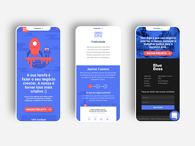 Blue Boss Agency color colorfull design illustration interface design mobile ui ui desgin ux design vector visual web