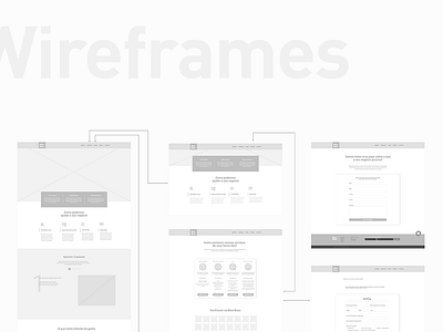 Wireframes for Blue Boss Project ui desgin ux design wireframe