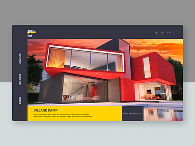 Arch Studio architechture architect brand colours layout ui ux ui deisgn ux design web design