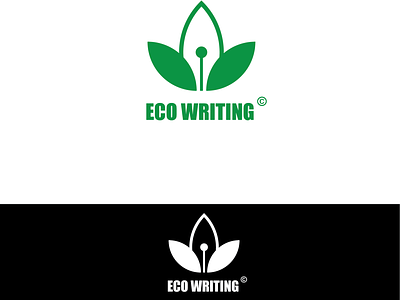 Eco Writing art brand brand identity branding design designers graphic designers graphics graphics design icon illustration logo logo design logos minimal minimal logo modern logos new york typography united kingdom