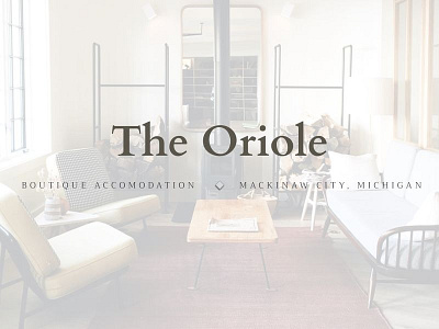The Oriole - Branding branding cabin hotel travel