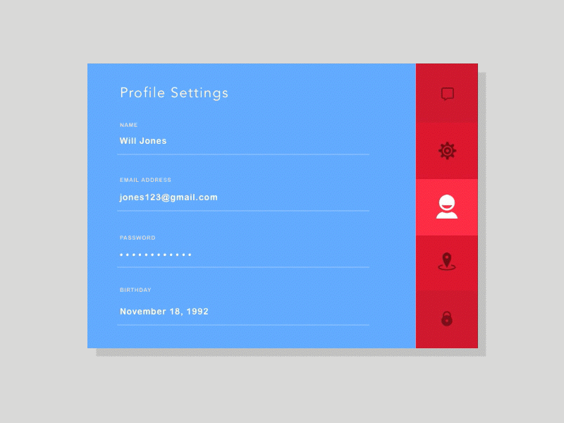 Settings Page daily ui daily ui challenge design gif molinaro scroll settings ui ux ux ui visual web design