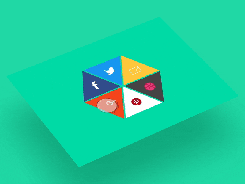 Social Share Wheel buttons colors debut design graphic design molinaro new shapes social share ui ux visual design
