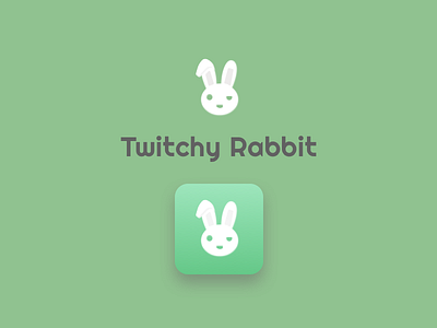 Twitchy Rabbit app brand branding colors graphic design logo thirty logos twitchy rabbit ui ux visual design