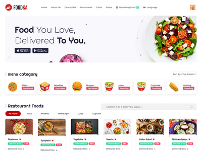 Foodka – Restaurant Food Ordering & Delivery Script