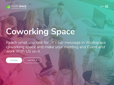 Workspace - Creative Office Space Script Theme design icon lettering typography vector website