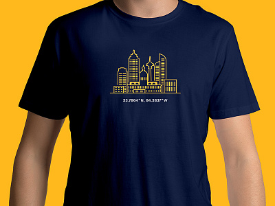 Atlanta Launch Party Shirt atlanta brand event iconography illustration party shirt swag