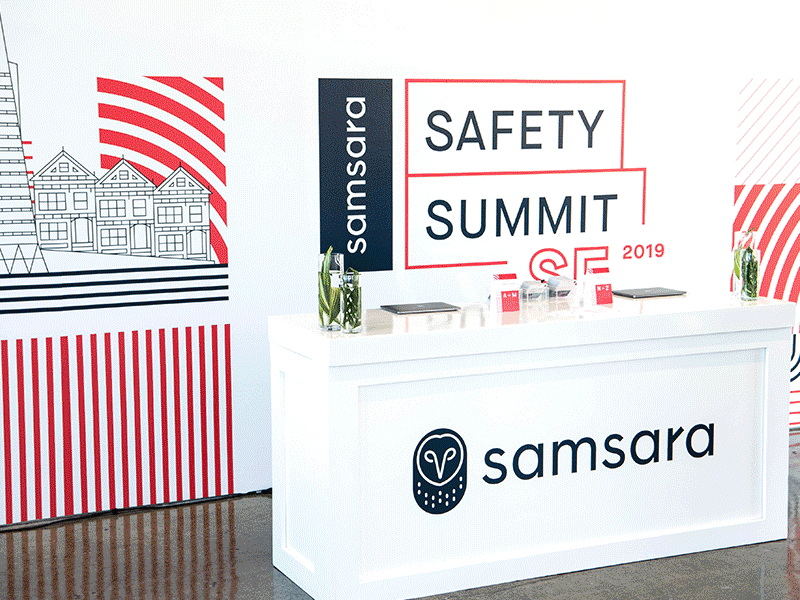 Samsara's Safety Summit animation blue branding clean color design enviroment graphic design graphic design illustration layout logo video