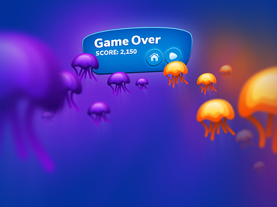 Jelly Bubble - Game Over