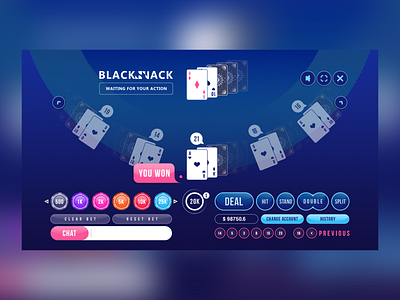Blackjack HTML5 Gameplay