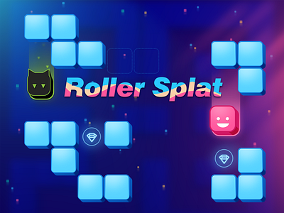 Game Art - Roller Splat 2d art 2d game game art game design game play hyper casual game mobile game ui ui design uiux uiux design