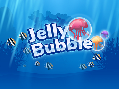 Jelly Bubble Game 2d art 2d game design game game art game design game play game ui hit game html5 html5 games ui web games