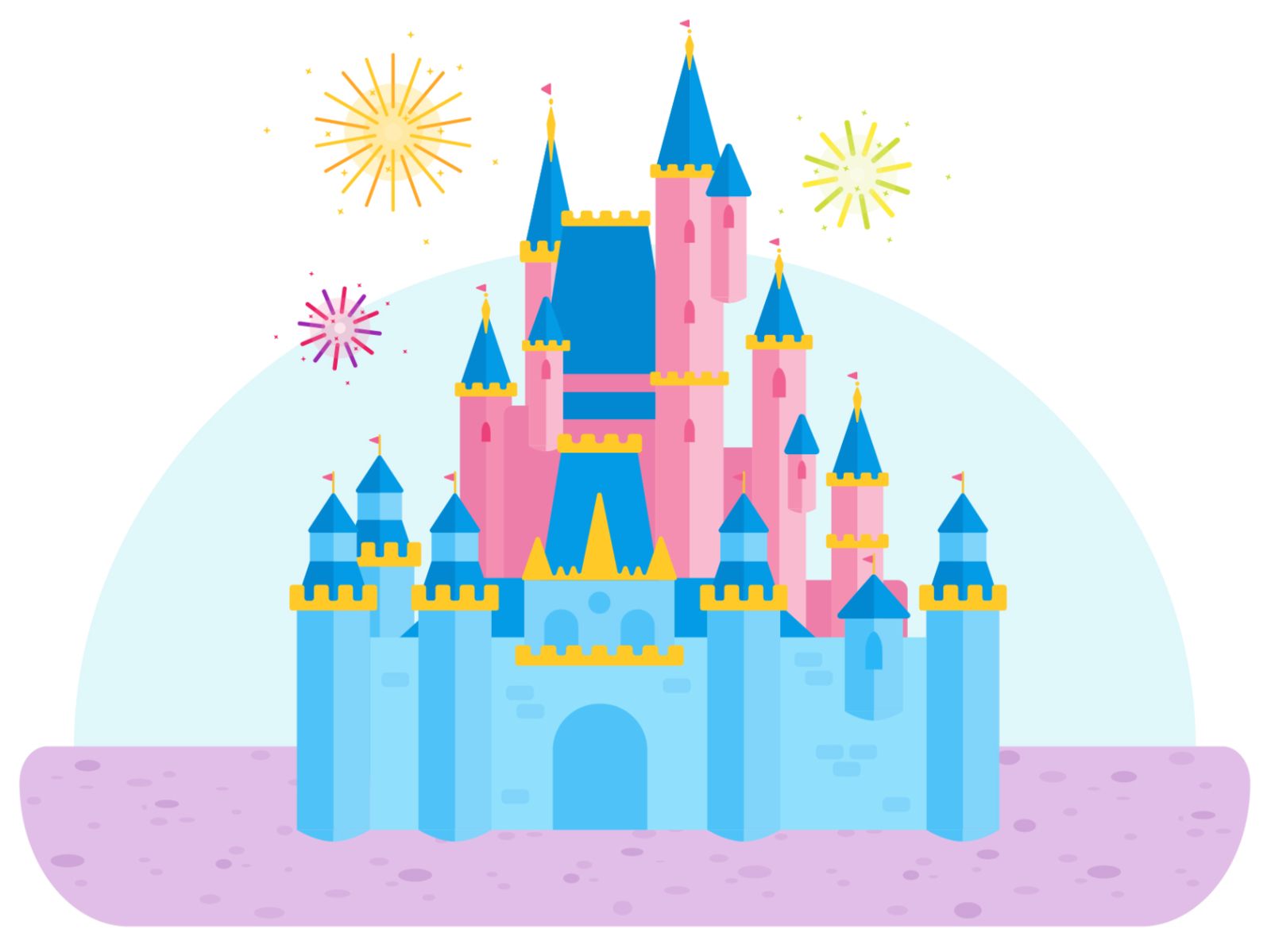 Disney Castle Vector Art