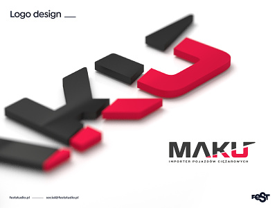 MAKU – logo design. blender blender3d design illustrator logo render vector