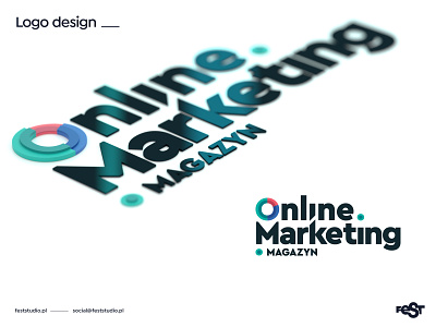 Online Marketing Magazine – logo design blender blender3d cover design layout logo magazine ui webdesign
