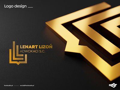 Lenart Lizoń Lawyers – logo blender blender3d branding design logo vector